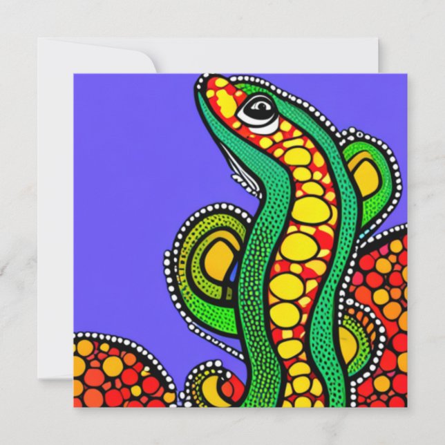 Lizard Love Holiday Card (Front)