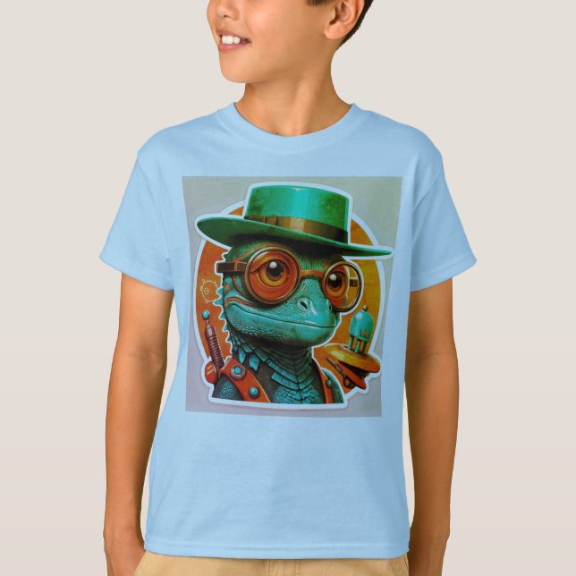 Lizard Lunge Unisex T-Shirts (Front)