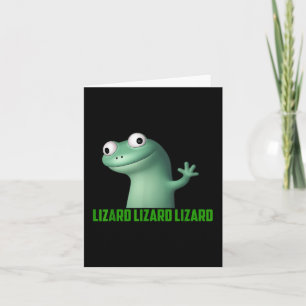 Lizard Meme Lizard Lizard Lizard Funny Graphic  Card