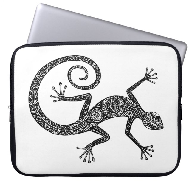 Lizard Or Salamander Doodle Laptop Sleeve (Front)