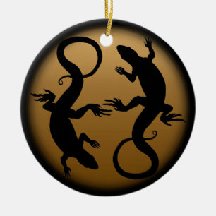 Lizard Ornament Personalised Reptile Decoration