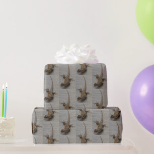 Lizard Photo Pattern Wrapping Paper