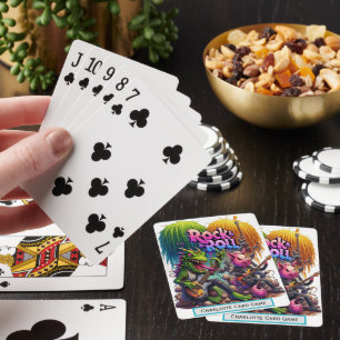 Lizard & Pig Rock Out Monogram Go Fish Game Playing Cards
