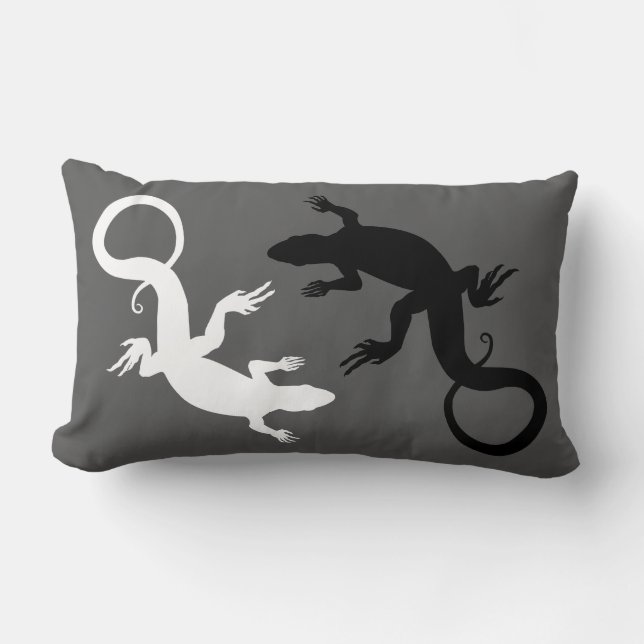Lizard Pillows Reptile Art Pillows Lizard Decor (Front)