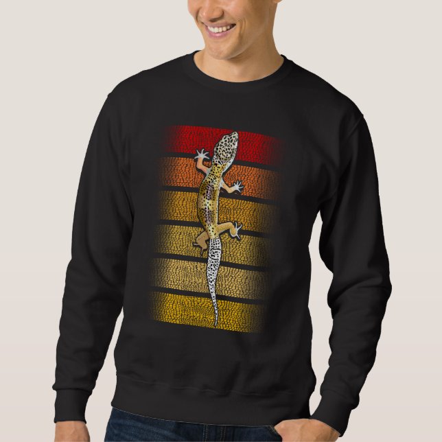 Lizard Reptile Gecko Animal Leopard Sweatshirt (Front)