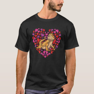Lizard Reptile Keeper Animal  Heart Bearded Dragon T-Shirt