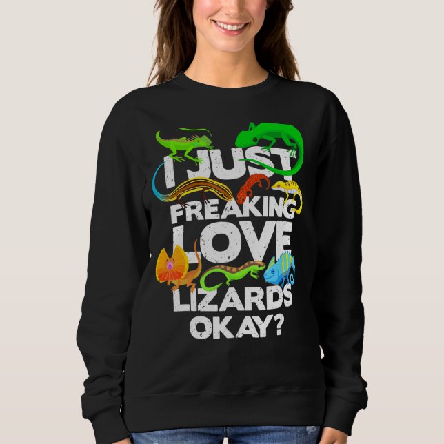 Lizard  Reptile  Lizard   Lizard Sweatshirt (Front)