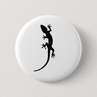 Lizard Silhouette 6 Cm Round Badge