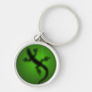 Lizard Silhouette Key Ring