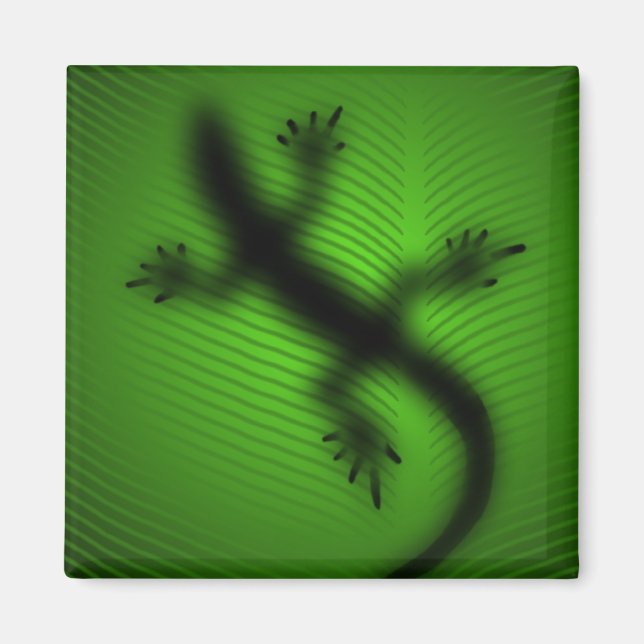 Lizard Silhouette Magnet (Front)