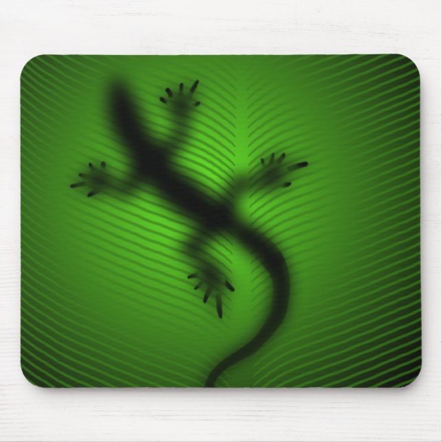 Lizard Silhouette Mouse Pad (Front)