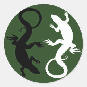 Lizard Stickers Cool Retro Reptile Art Stickers