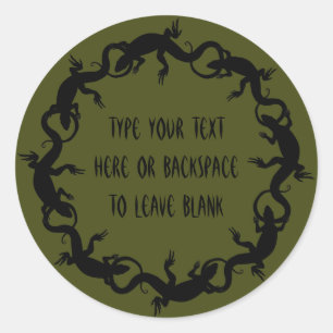 Lizard Stickers Personalised Lizard Art Stickers