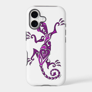 Lizard tattoo/henna in purple