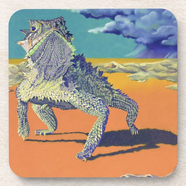 Lizard, Texas Horned Toad Coaster (Front)