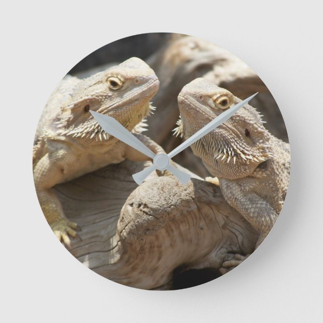 Lizard Time Bearded Dragon Clock (Front)