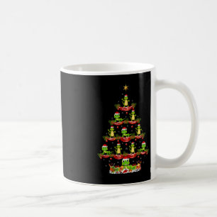 Lizard Xmas Lighting Santa Lizard Christmas Tree  Coffee Mug