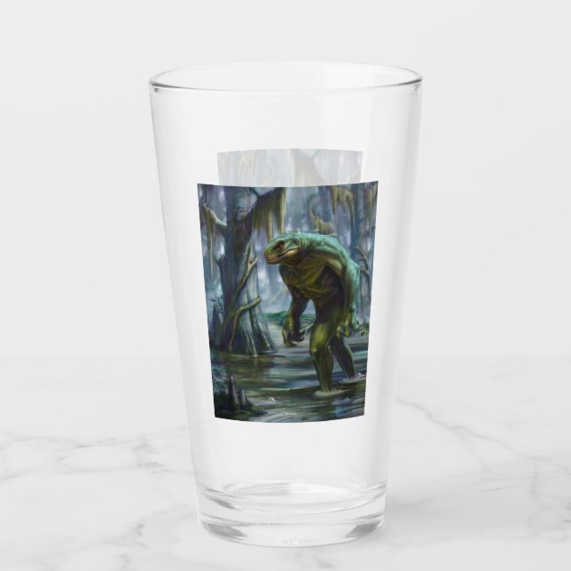 Lizardman of Scape ore Swamp Glass (Front)