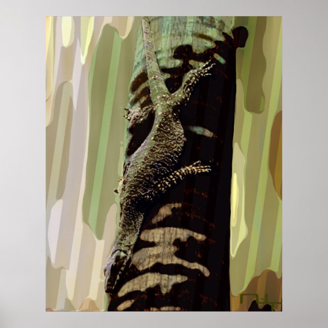 Lizard's camouflage poster (Front)