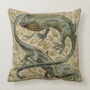 Lizards, design for a tile (w/c on paper) cushion