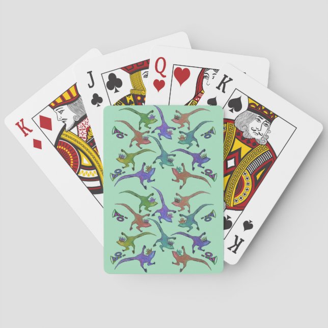 Lizards Leaping Playing Cards (Back)