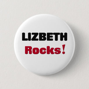 Lizbeth Rocks 6 Cm Round Badge