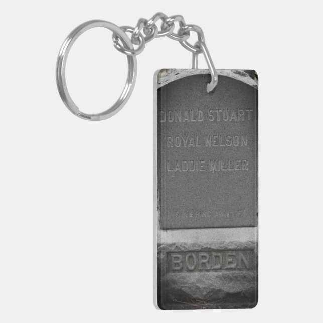 Lizzie Borden Pet Cemetery Headstone Key Ring (Front Left)