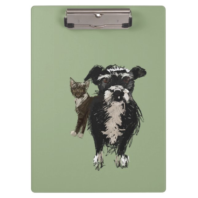 Lizzie & Kitty Clipboard (Front)