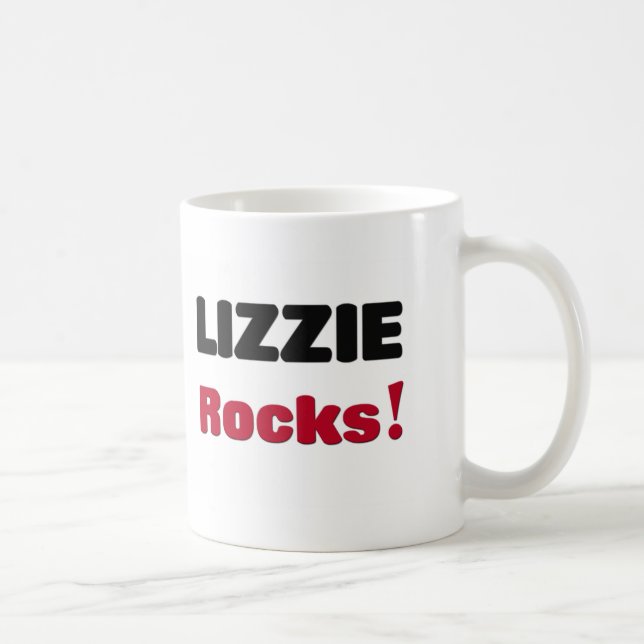 Lizzie Rocks Coffee Mug (Right)