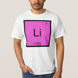 Lizzy Name Chemistry Element Periodic Table T-Shirt