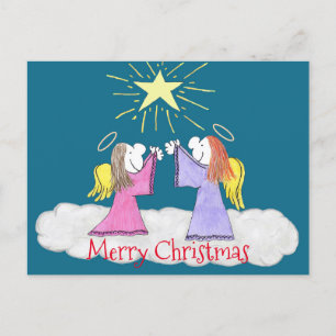 Lizzy's People Angels Holy Night Postcard