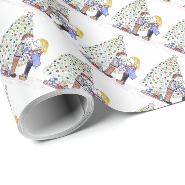 Lizzy's People Family Christmas Gift Paper (Roll Corner)