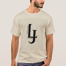 LJ Fashion Monogram T-Shirt - Minimalist Black Log