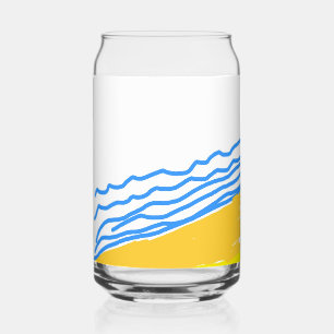 LJ Monogram Can Glass