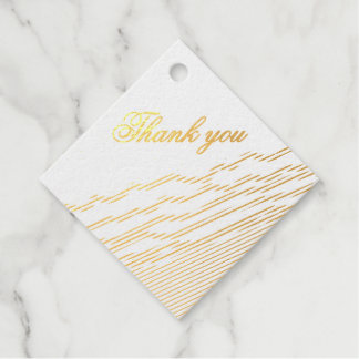 LJ Monogram Elegant Wedding Favour Tags