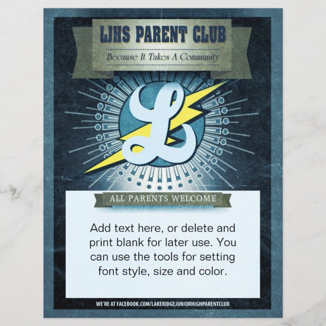 LJHS Parent Club Flyer full colour (Front)