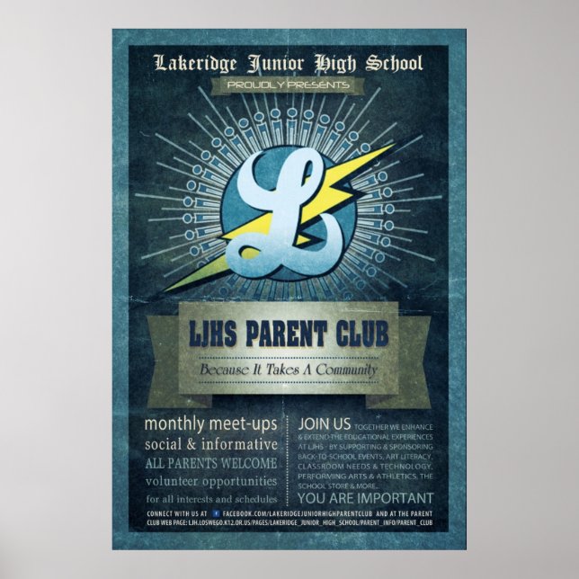 LJHS Parent Club Poster (Front)