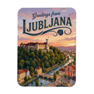 Ljubljana Castle Slovenia Magnet