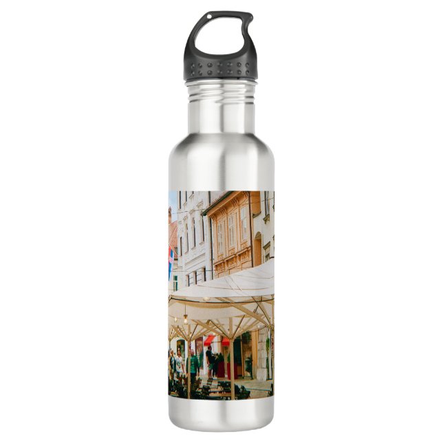 Ljubljana Cityscape 710 Ml Water Bottle (Front)