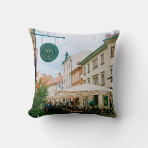 Ljubljana Cityscape Cushion