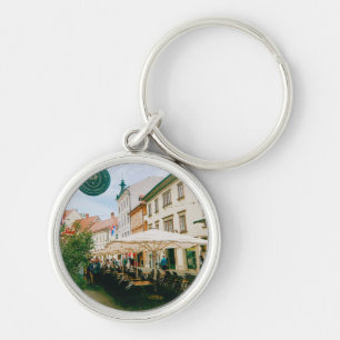 Ljubljana Cityscape Key Ring
