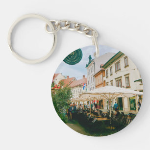 Ljubljana Cityscape Key Ring