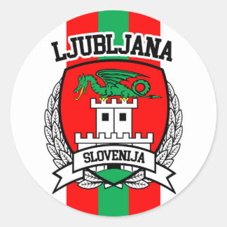 Ljubljana Classic Round Sticker