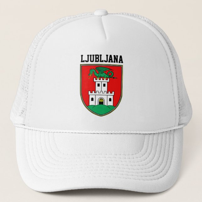 Ljubljana coat of arms - SLOVENIA Trucker Hat (Front)