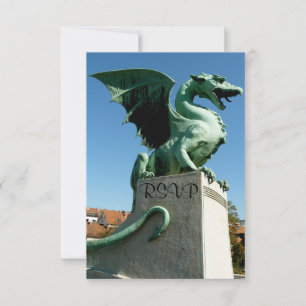 Ljubljana Dragon RSVP Card