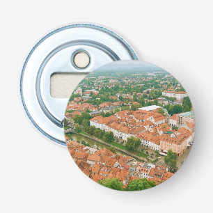 Ljubljana from above bottle opener