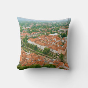 Ljubljana from above cushion