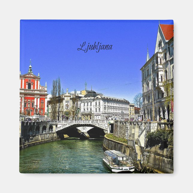 Ljubljana, Slovenia Magnet (Front)
