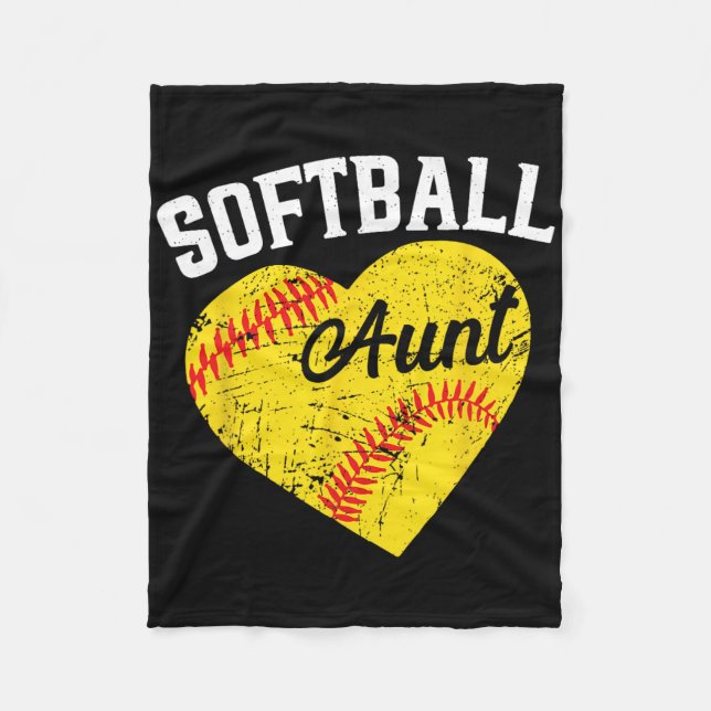 Ll Aunt Heart Softll  Fleece Blanket (Front)