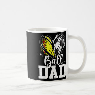 Ll Dad Softll Soccer Ll Dad Of Both Coffee Mug